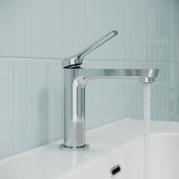 Смеситель для раковины 25к IDDIS PARSB00i01 "Parker" литой, под шпильку, ХРОМ