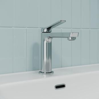 Смеситель для раковины 25к IDDIS PARSB00i01 "Parker" литой, под шпильку, ХРОМ