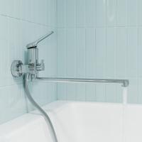 Смеситель для ванны и раковины 35к IDDIS PARSB02i10WA "Parker" без душ. аксессуаров,  ХРОМ