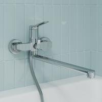 Смеситель для ванны и раковины 35к IDDIS PARSB02i10WA "Parker" без душ. аксессуаров,  ХРОМ