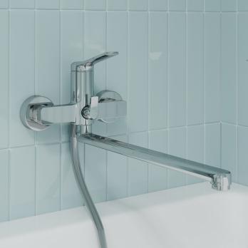 Смеситель для ванны и раковины 35к IDDIS PARSB02i10WA "Parker" без душ. аксессуаров,  ХРОМ