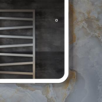 Зеркало MIXLINE "Стив" 500*700 (ШВ) сенсорный выключатель, светодиодная подсветка, гор/верт крепеж