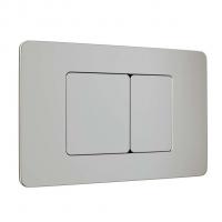 Кнопка смыва WAVE SS03 универсальная, ХРОМ, прямоугольная, НЕРЖ