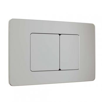 Кнопка смыва WAVE SS03 универсальная, ХРОМ, прямоугольная, НЕРЖ