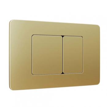 Кнопка смыва WAVE SS07 универсальная, ЗОЛОТО МАТОВОЕ, прямоугольная, НЕРЖ