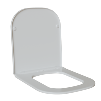 Сиденье для унитаза  WAVE STRONG дюропласт, микролифт, БЕЛЫЙ глянец