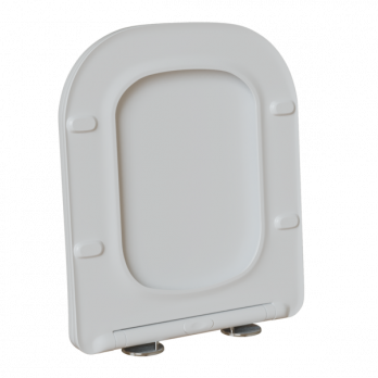 Сиденье для унитаза  WAVE STRONG дюропласт, микролифт, БЕЛЫЙ глянец