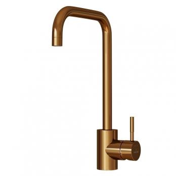 Смеситель для кухни 35k MIXLINE MLSS-0301BR трубчатый излив, п/гайку БРОНЗА