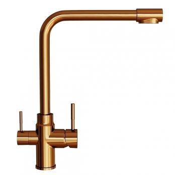 Смеситель для кухни 35k MIXLINE MLSS-0320BR подкл.к фильтру, п/гайку БРОНЗА
