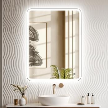 Зеркало MIXLINE "Турин-2" 500*700 (ШВ) бесконтактный сенсор, светодиодная подсветка+подогрев