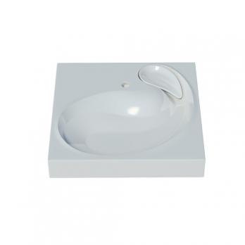 Раковина над стиральной машиной "Buta" 60*60 ш*г, с кронштейнами (Madera)