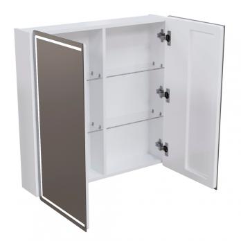 Зеркальный шкаф "ВЕКТОР" 800*800 (ШВ) универсальный, бесконтактный сенсор, светодиодная подсветка