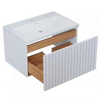 Тумба д/ванной "ВЕКТОР-60" подвесная "push-to-open" под раковину Марго-60 (MIXLINE) (ПВХ)