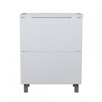 Тумба д/ванной "ВЕКТОР-65" "push-to-open" под раковину Нелли-65 (MIXLINE) (ПВХ)