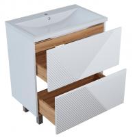 Тумба д/ванной "ВЕКТОР-75" "push-to-open"под раковину Нелли-75 (MIXLINE) (ПВХ)