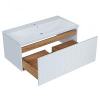 Тумба д/ванной "ВЕКТОР-90" подвесная "push-to-open" под раковину Марго-90 (MIXLINE) (ПВХ)