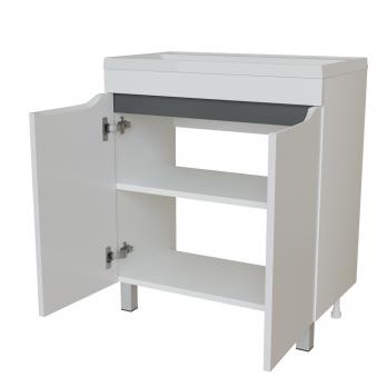 Тумба д/ванной "Лайн-70"  под раковину Марго-70 (MIXLINE)  (ПВХ)