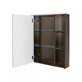 Зеркальный шкаф "БОСКО-55" бел./венге(ПВХ)