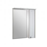 Зеркальный шкаф "ВЕРСАЛЬ-55" белое дерево правый с подсветкой(ПВХ)