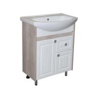 Тумба д/ванной "ВЕРСАЛЬ-55" белое дерево под раковину Элеганс-55 (Rosa) (ПВХ)