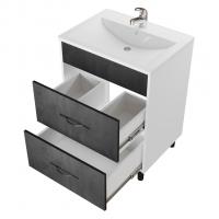 Тумба д/ванной "Сура-60"  под раковину МАРГО-60 (MIXLINE) (ПВХ)