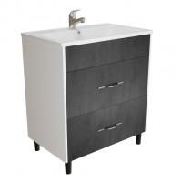 Тумба д/ванной "Сура-70"  под раковину МАРГО-70 (MIXLINE) (ПВХ)