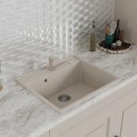 Мойка ML-GMS21 СТАНДАРТ прямоугольная, бежевый (328), 565*505*200мм