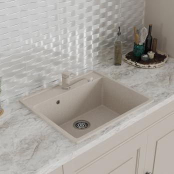 Мойка ML-GMS21 СТАНДАРТ прямоугольная, бежевый (328), 565*505*200мм