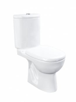 Унитаз-компакт "Орфей" белый (гориз, нижн, сид.дюро м/лифт,быстр., 2-кн арм) (Kirovit)