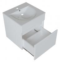 Тумба д/ванной "БРИКС-50" подвесная под раковину "Breeze 50" мебельный (Sanita Luxe) (ПВХ)