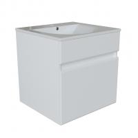 Тумба д/ванной "БРИКС-50" подвесная под раковину "Breeze 50" мебельный (Sanita Luxe) (ПВХ)