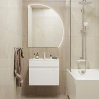 Тумба д/ванной "БРИКС-60" подвесная под раковину "Breeze 60" мебельный (Sanita Luxe) (ПВХ)