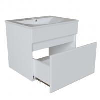 Тумба д/ванной "БРИКС-60" подвесная под раковину "Breeze 60" мебельный (Sanita Luxe) (ПВХ)