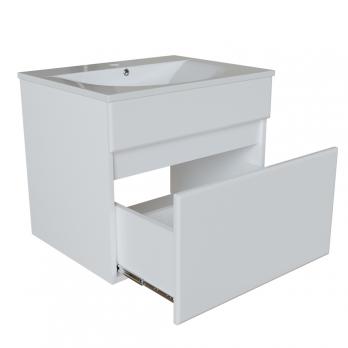 Тумба д/ванной "БРИКС-60" подвесная под раковину "Breeze 60" мебельный (Sanita Luxe) (ПВХ)