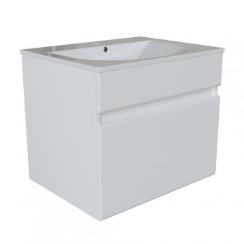 Тумба д/ванной "БРИКС-60" подвесная под раковину "Breeze 60" мебельный (Sanita Luxe) (ПВХ)