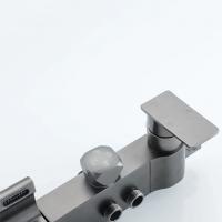 Душевая система 35к ПРОФСАН ПСМ-900-82GA лейка "Тропический душ круг" + гигиен. лейка ГРАФИТ