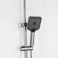 Душевая система 35к ПРОФСАН ПСМ-900-82GA лейка "Тропический душ круг" + гигиен. лейка ГРАФИТ