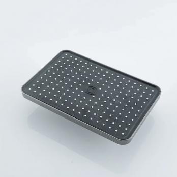 Душевая система 35к ПРОФСАН ПСМ-900-82GA лейка "Тропический душ круг" + гигиен. лейка ГРАФИТ