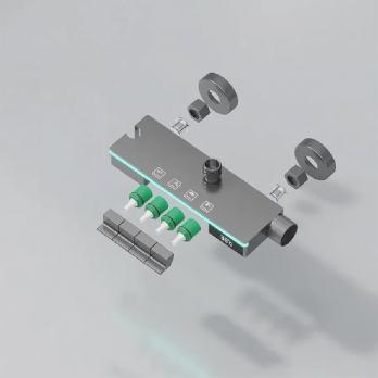 Душевая система 35к ПРОФСАН ПСМ-900-83GA клавиш.упр. лейка "Тропич. душ круг" + гигиен. лейка ГРАФИТ