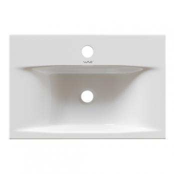 Раковина накладная на столешницу WAVE Trend 450*300*100 ш*г*в с отв под смеситель,белый,прямоуг
