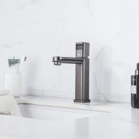 Смеситель для раковины 35к ПРОФСАН ПСМ-900-5GA литой, п/гайку ГРАФИТ