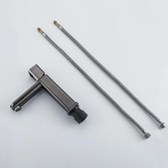 Смеситель для раковины 35к ПРОФСАН ПСМ-900-5GA литой, п/гайку ГРАФИТ