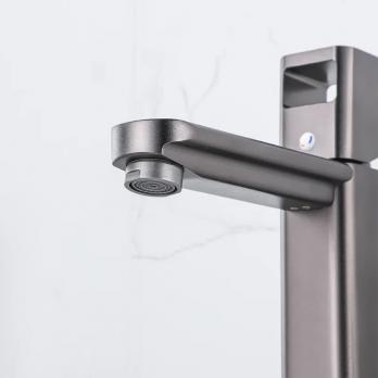 Смеситель для раковины 35к ПРОФСАН ПСМ-900-5GA литой, п/гайку ГРАФИТ