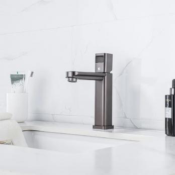 Смеситель для раковины 35к ПРОФСАН ПСМ-900-5GA литой, п/гайку ГРАФИТ