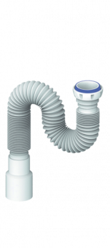 Гофра 1 1/4"*32/40 MD85 (800 мм) с гайкой, плоская прокладка UNICORN