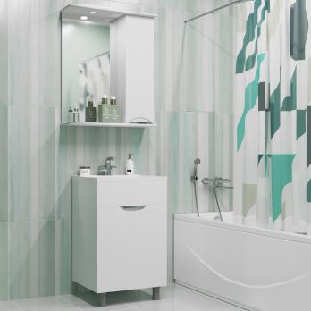 Тумба д/ванной "ЭТЬЕН-50" под раковину Roma 50 (Paola) /РИМ 50 (MIXLINE) (ПВХ)