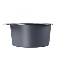 Мойка настол.монтаж D50 (3,0) вып 3 1/2 круглая  MIXLINE PRO 20см с сифоном (черный графит)