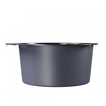 Мойка настол.монтаж D50 (3,0) вып 3 1/2 круглая  MIXLINE PRO 20см с сифоном (черный графит)