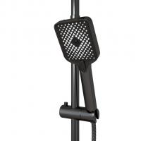 Душевая система 35к MIXLINE ML2430 излив лейка 3 позиции+лейка "Тропический душ" ГРАФИТ