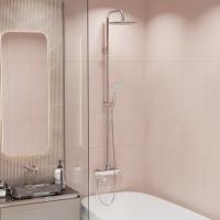 Душевая система 35к MIXLINE ML41-06"Swan White"излив лейка 3 поз.+лейка"Тропический душ"БЕЛЫЙ/ХРОМ